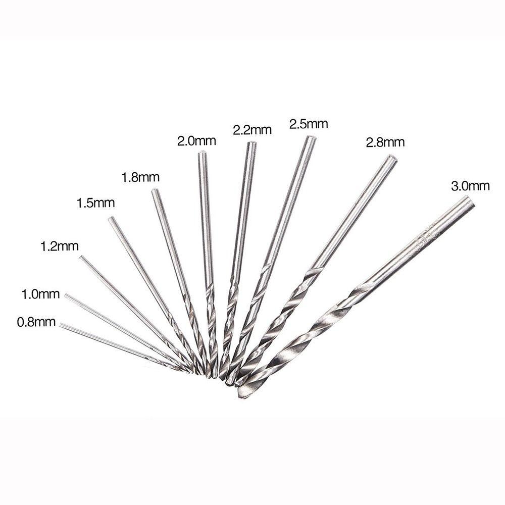 10Pcs Straight Shank Twist Drill Bits Multifunctional Engraving Drill Bits Practical HSS Drill Bit High Quality Punch Tools