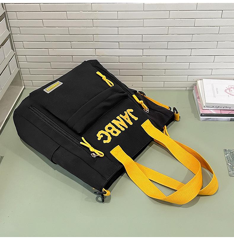 

New Simple College Student Backpack for Female Junior High School Students Lightweight Large Capacity High Value Backpack .