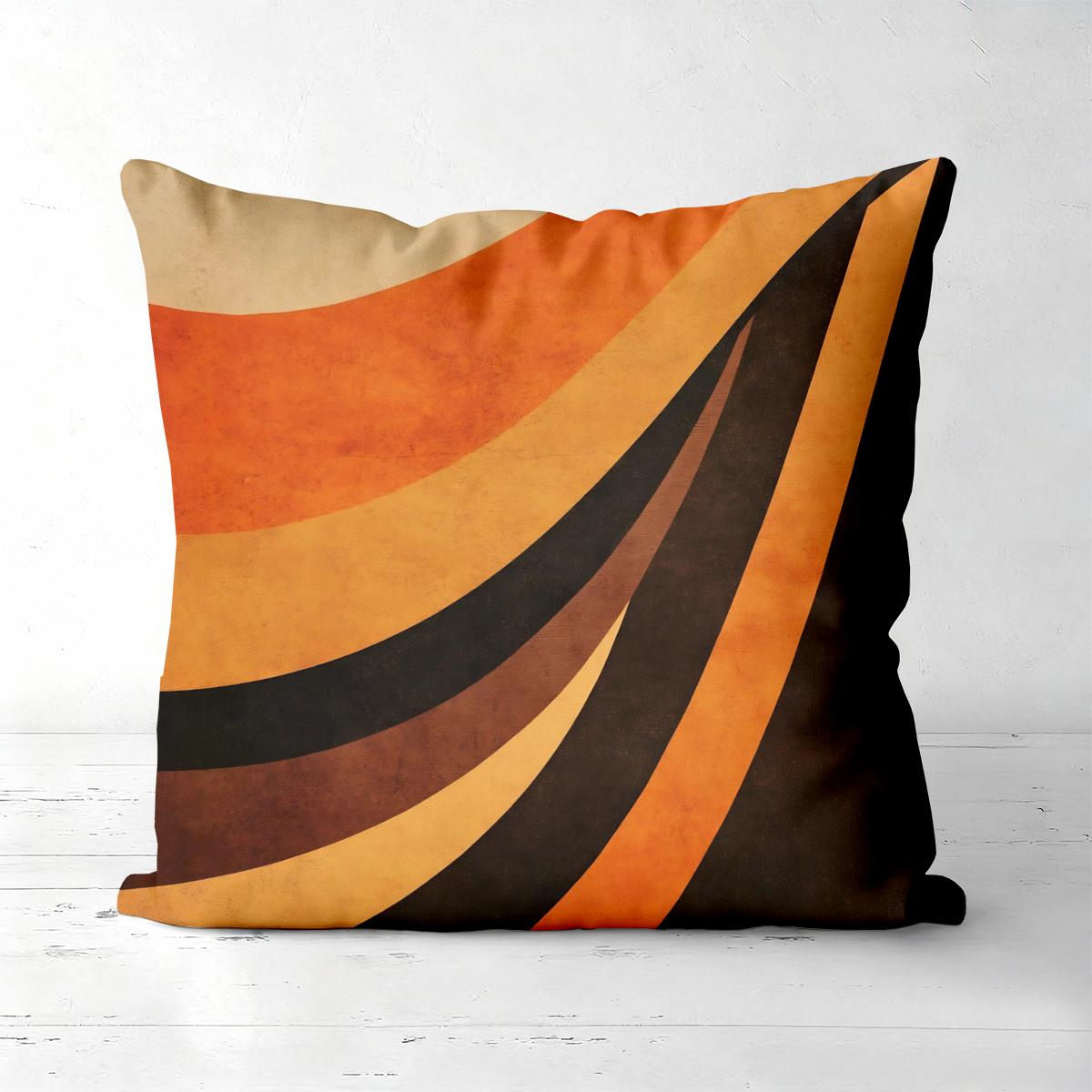 Set van 4 Retro Mid Century Modern Abstracte Sierkussenhoezen Patroon Kussenhoes Geschikt voor Bank Slaapkamer Auto Kussenhoes 60x60cm
