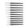 11PCS Fine Detail Paint Brush Set Multipurpose Soft Texture Thin Tip Paint Brushes Miniature Model Brushes for Art