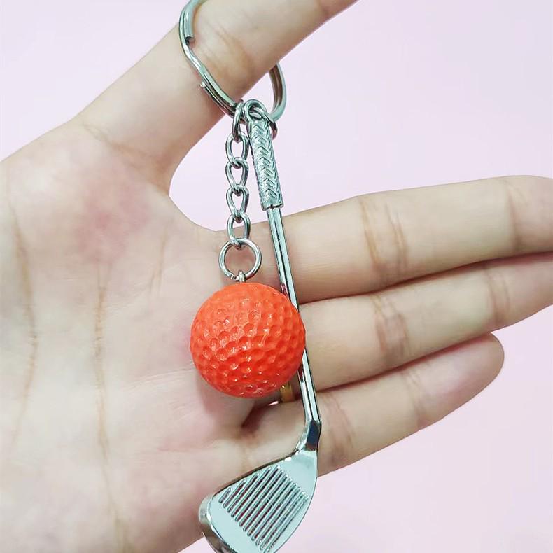 German Metal Golf Ball Keychain Pendant - European & American Style Creative Gift