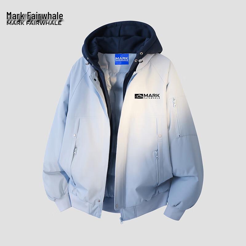 Mark Fairwhale Men's Trendy Faux Layered Padded Jacket