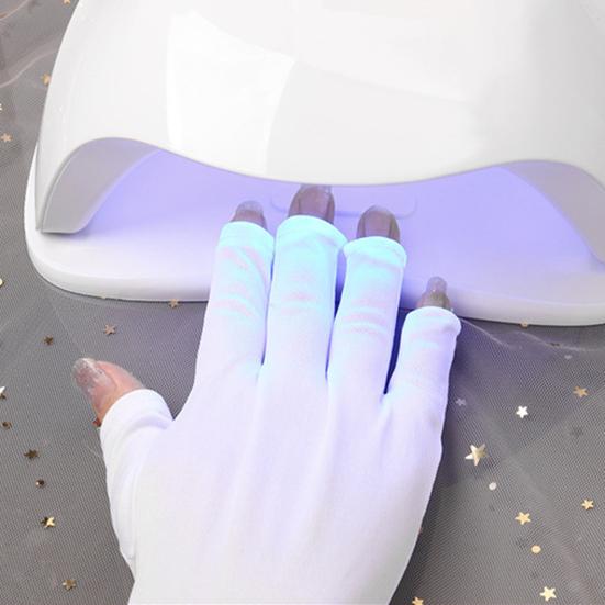 Nail UV Protection Glove Open-toed Anti UV Protection Sunblock Protection Shield Nail Art Dryer Tools