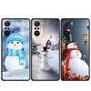 Cartoon Schneemann Weihnachten Fall Für Xiaomi Redmi Hinweis 11 10 9S 9 K40 Pro 7 8 9A 9C 8T 9T 10C 10Pro Silikon Telefon Shell