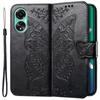Flip Case for Oppo A38 / A18, Butterfly, Black