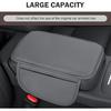 Car Center Console Cover, Leather Armrest Cover Cushion With 2 Storage Bags, Soft Centre Console Protector Covers, Universal Car Interior