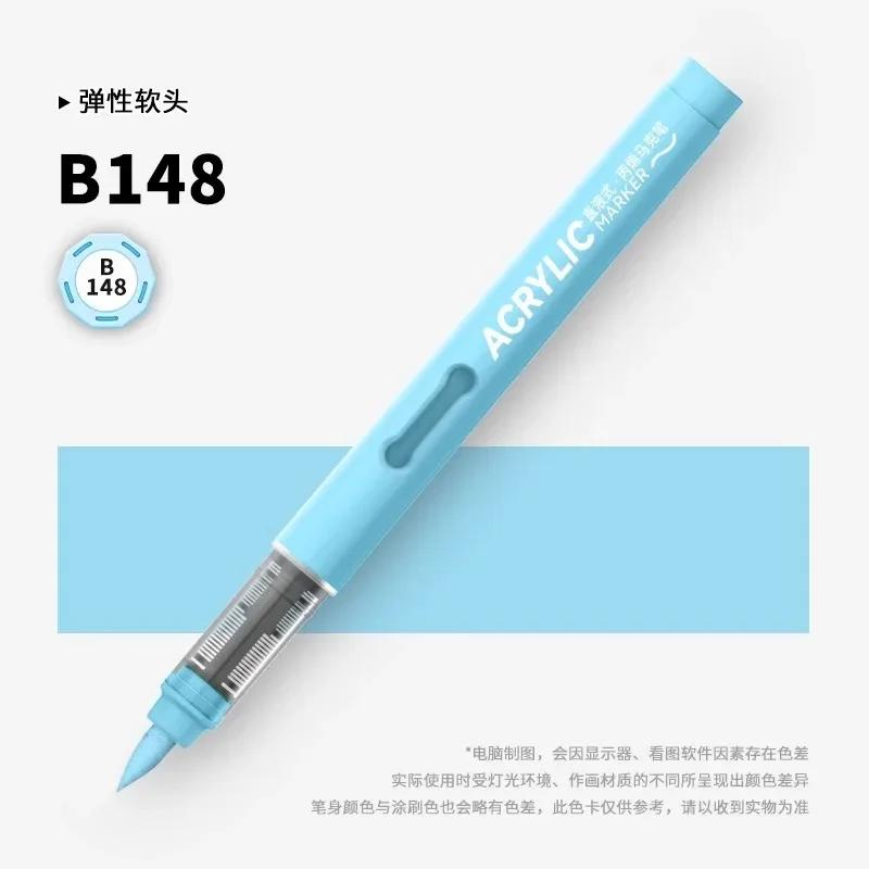 ZEEJOY 84/1 Colors Acrylic Markers Soft Brush Tip Paint Pen for Fabric Rock Painting Stationery Art School Office Supplies