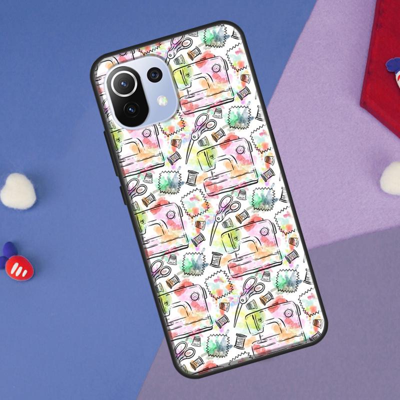 Sewing Machine Cover For Xiaomi 13 14 Ultra 11T 12T 13T 14T Pro POCO X7 Pro X3 X5 F3 F5 F6 M6 X6 Pro Case