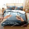 3D Good Omens Movie Angels Bedding Set Printed Bed Set Duvet Cover Sheet Pillowcase Bed Soft Quilt Cover Full Queen King Size