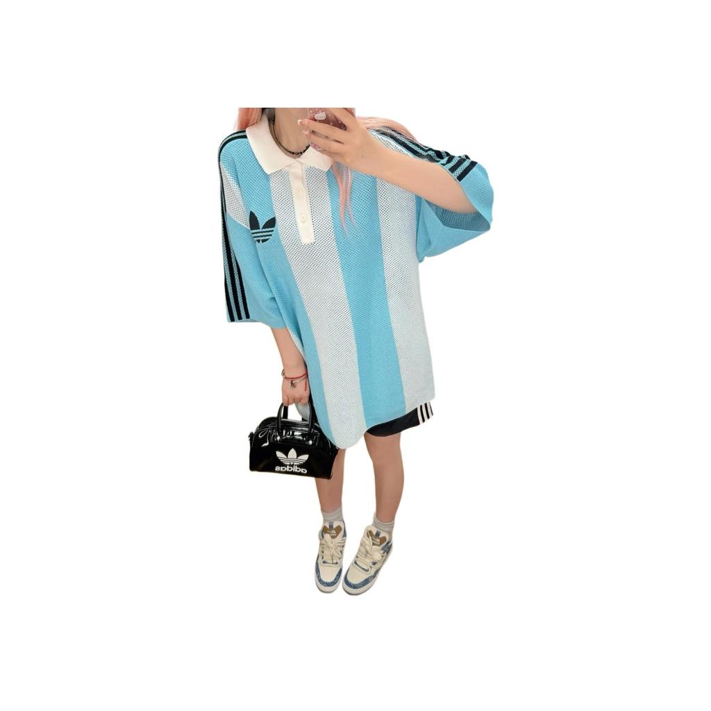 adidas Originals Blokecore Kurzarm Poloshirt Unisex Oberteile Hellgrün JL5976