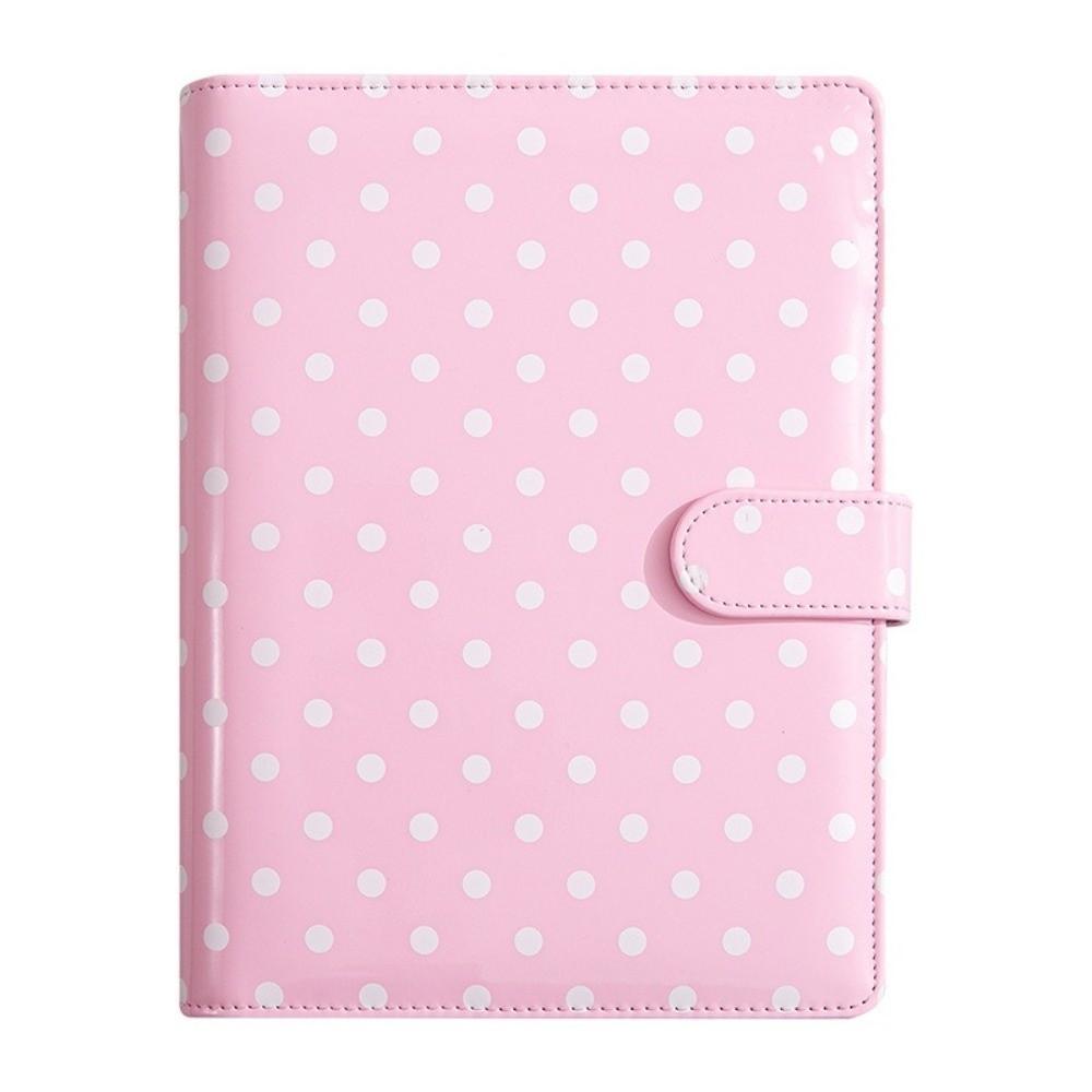 PU Leather Card Collector Album 6 Ring Refillable Notebook Binder New Photo Binder Book Idol Cards