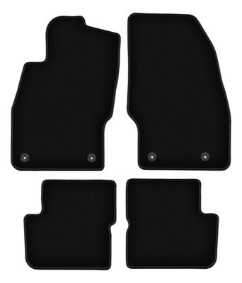Alfombrillas básicas de terciopelo negro para: Opel Corsa E hatchback (2015-2020)