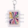 Popular Culture Halloween Tarot Card Keychains for Accessories Moon Luna Death Keyring Jewelry Fans Lovers Friends Reader Gifts