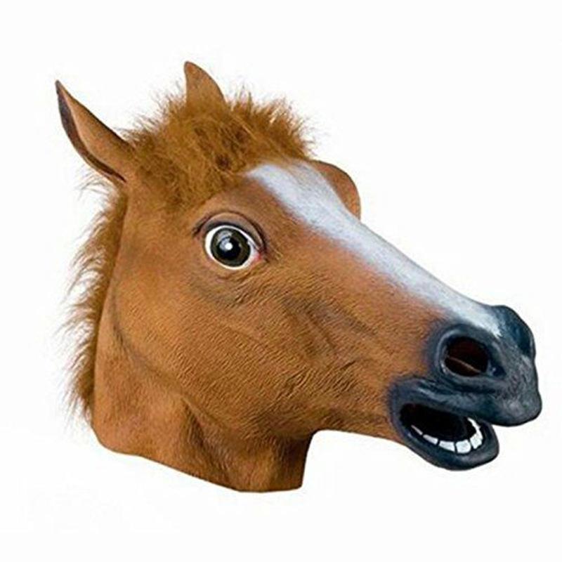 Animal Head Masks: Gorilla, Pig, Leopard, Tiger, Elephant, Fox, Horse, Rooster - Latex Variety