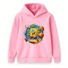 Kids Boys Girls Sponge Basketball Cartoon Print Hoodie Casual Long Sleeve Pullover Sweatshirt Tops for Children