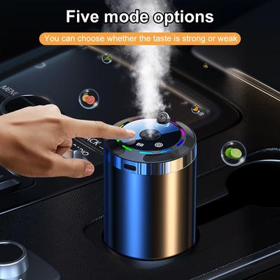Adjustable Smart Car Air Freshener USB Charging Car Fragrance Diffuser 3 Levels of Intelligent Diffuser Pickup Light Starry Sky