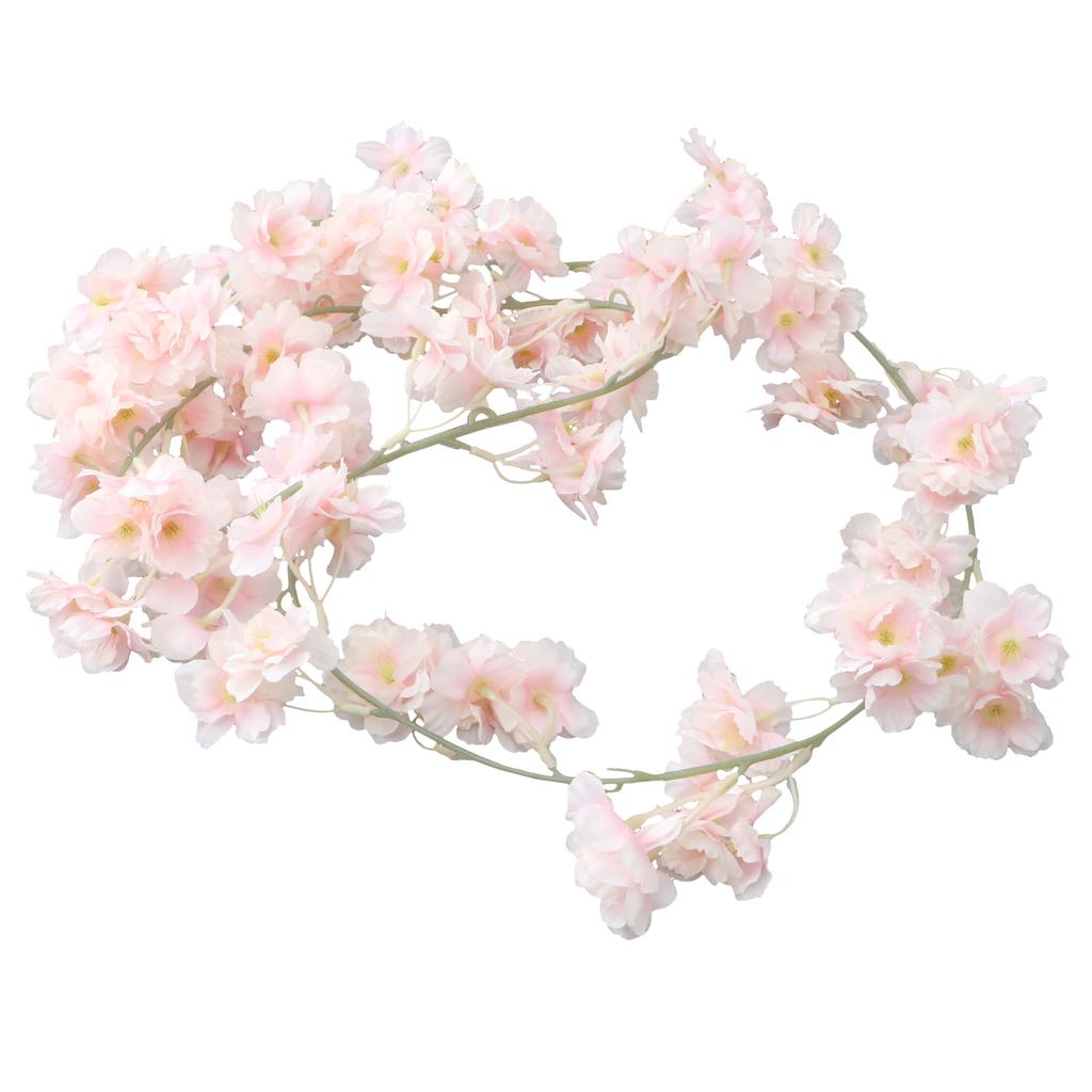 Künstliches Rattan Dekorative Simulation Kirschblüten Hochzeitsblume Rosa Eisendraht Dekorieren