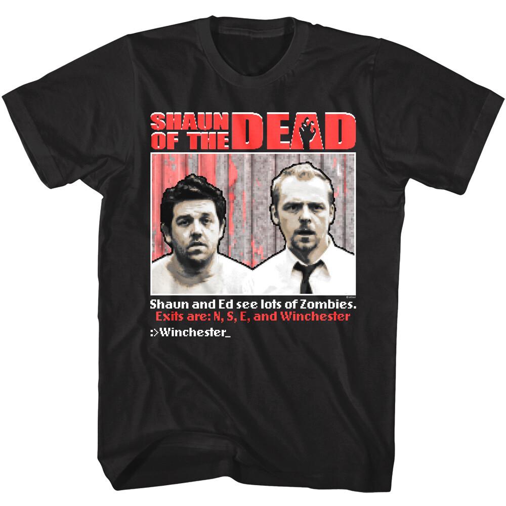 Мужская футболка Shaun of the Dead Zombie Video Game Winchester 16Bit Pixel Horror Унисекс Футболка XXXXL