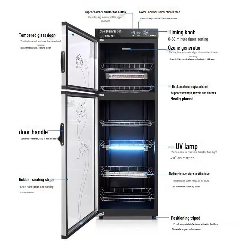 Ultraviolet Towel and Slippers Disinfection Cabinet for Hospitals and Barber Shops