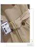 Women's Khaki British-Style Trench Coat