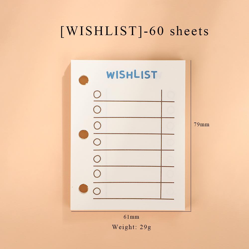 JIANWU Creative Cute Transparent 3 Ring Mini Loose-leaf Hand Book Student Portable Notebook Ring Binder Kawaii School Supplies