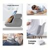 3-Layer Foldable Pillow with Tablet Pocket - Portable Bed & Sofa Support for Reading, Laptops, Comfortable Indoor & Outdoor Use.
