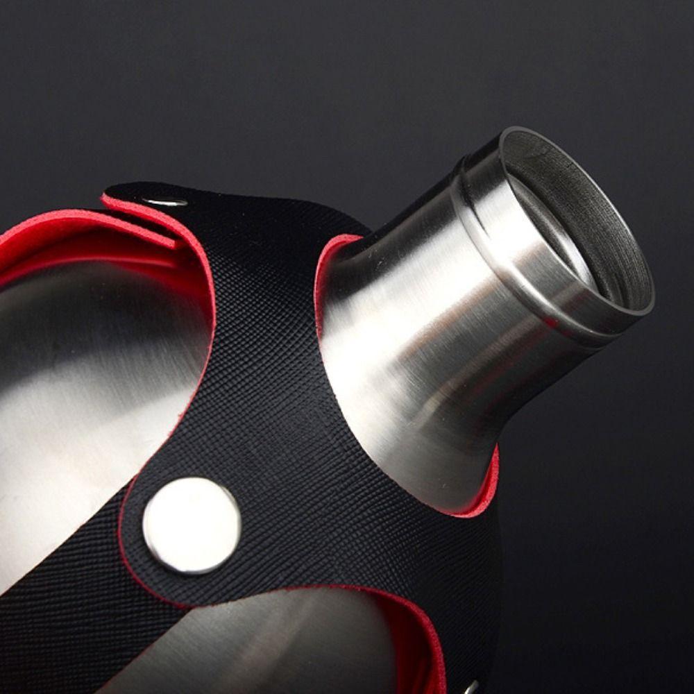 Velkokapacitní nerezová placatka ve tvaru tykve s pouzdrem na láhev, láhev na vodu, nádoba na alkohol, dárek