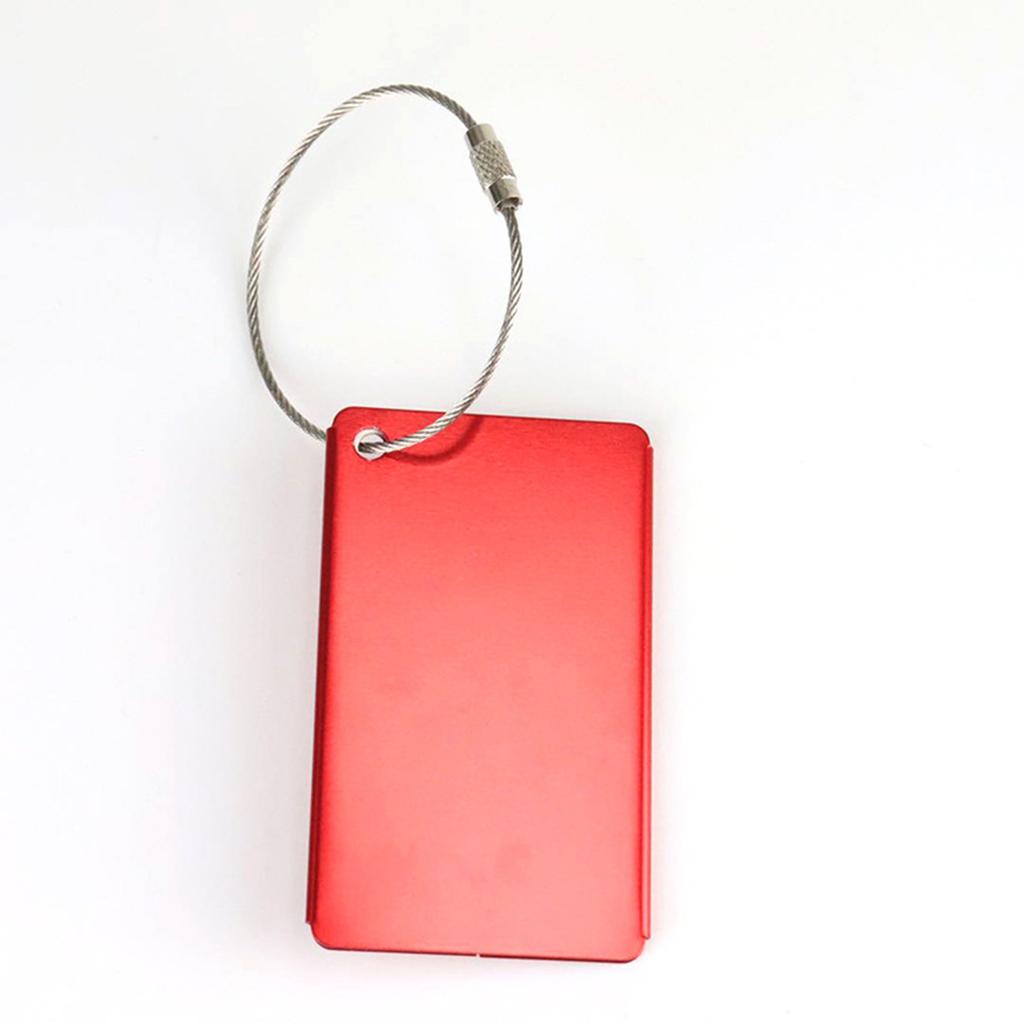 Suitcase Tags Luggage Tag Baggage Backpack Tags with Metal Loop Name ID Address Card Baggage Identifier Travel Accessory