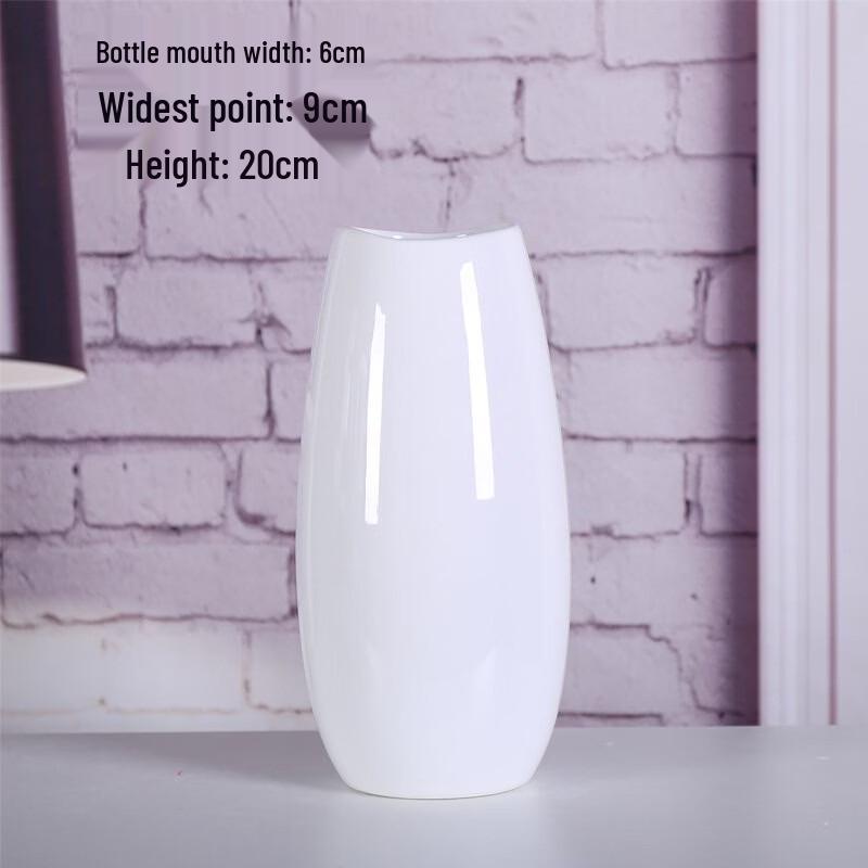 Белая керамическая ваза-яйцо гуся декоративная