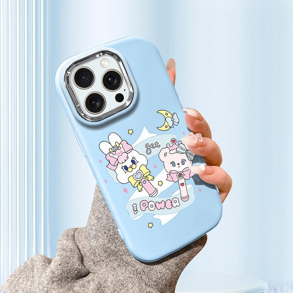 For iPhone 15 14 13 11ProMax 14 15 16 Samsung S25 S24 S23 S22 Redmi 10 13 14C Cartoon Black Cat Silver Edge Soft Liquid Silicone Protective Casing