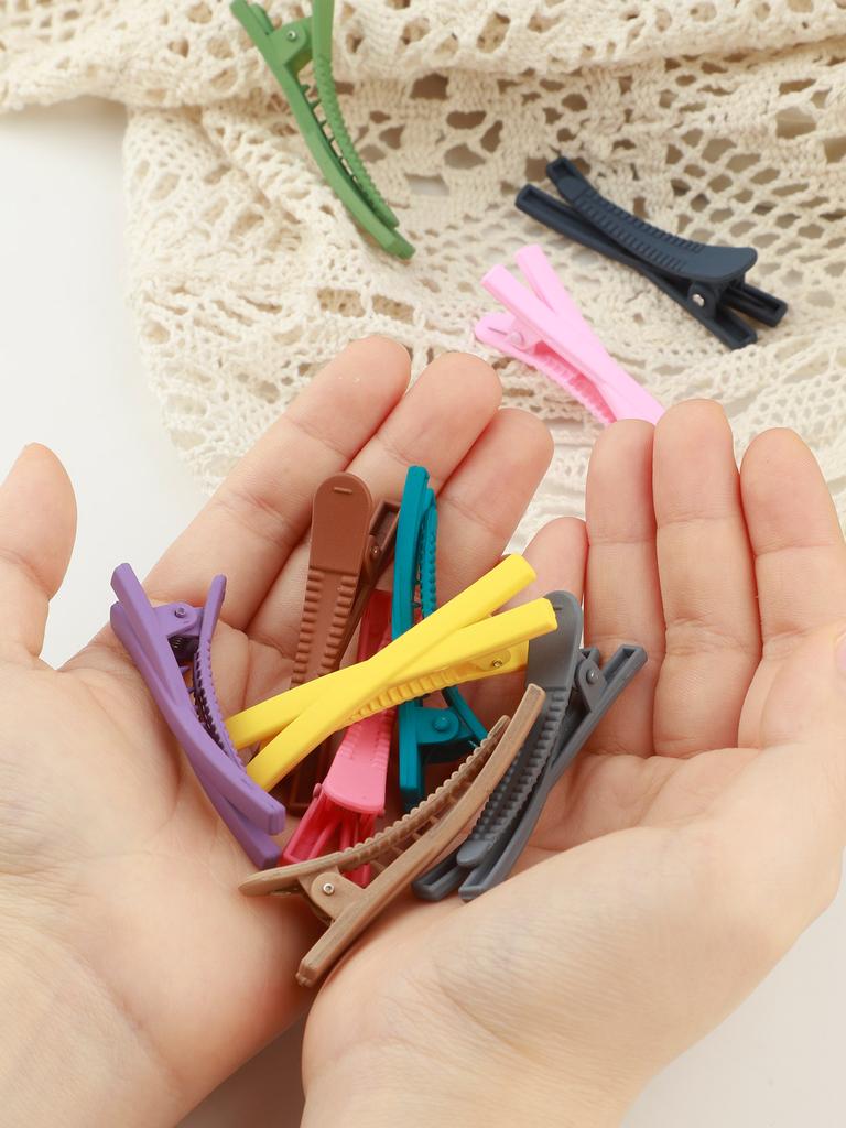 10 Pcs Frosted Cross Hairpins Hair Clips for Girls Styling Hair Pins Clip Bows for Baby Girls Christmas