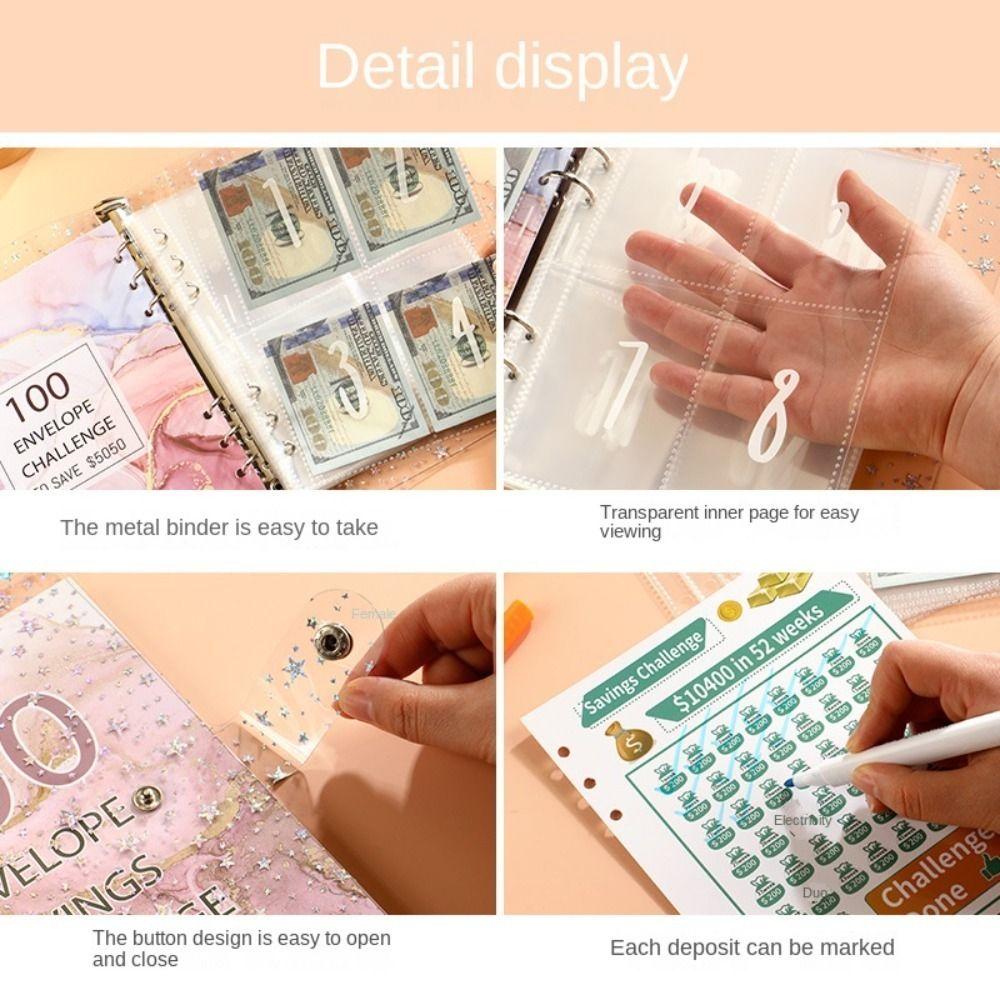 Save Money Money Collection Book Large Capacity Savings Binder  Couples