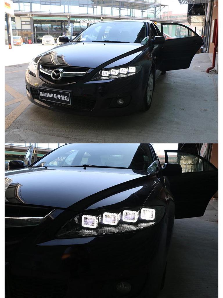 Bugatti-Style LED Daytime Running Lights & Turn Signals for Mazda 6