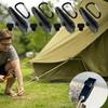 8Pcs Heavy Duty Adjustable Tent Clips Crocodile Tooth Windproof ABS Buckle for Canopy Awning Courtyard Sail Camping Hiking Gear