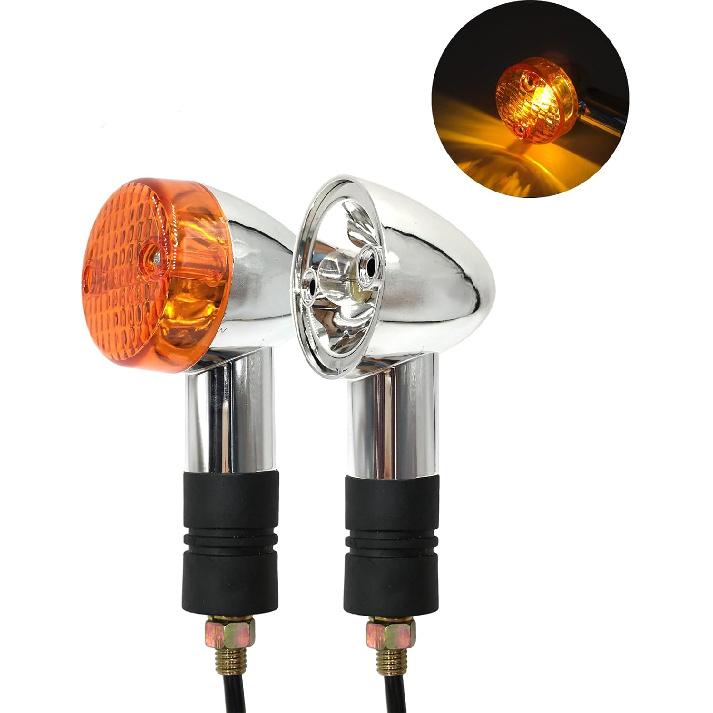 

2Pcs Motorcycle Turn Signals Lights For Honda Shadow Aero Fit for Kawasaki Vulcan VN 750 800 1500 Vintage Turn LampBulb