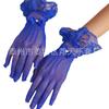 Girls Lolita Lace Fishnet Gloves Women Bridal Ceremony Etiquette Mesh Thin Mittens Gothic Punk Sexy Glove Black White Soft