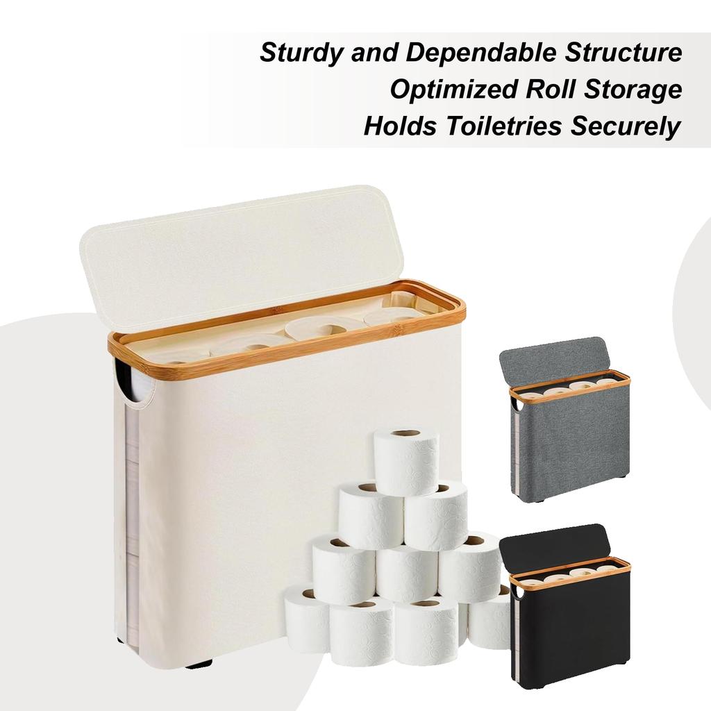 Bathroom Toilet Paper Storage Basket Cabinet Toilet Paper Holder Storage Organizer Waterproof Toilet Paper Storage Holder