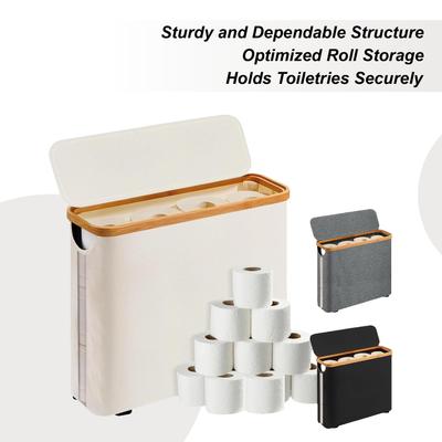 Bathroom Toilet Paper Storage Basket Cabinet Toilet Paper Holder Storage Organizer Waterproof Toilet Paper Storage Holder