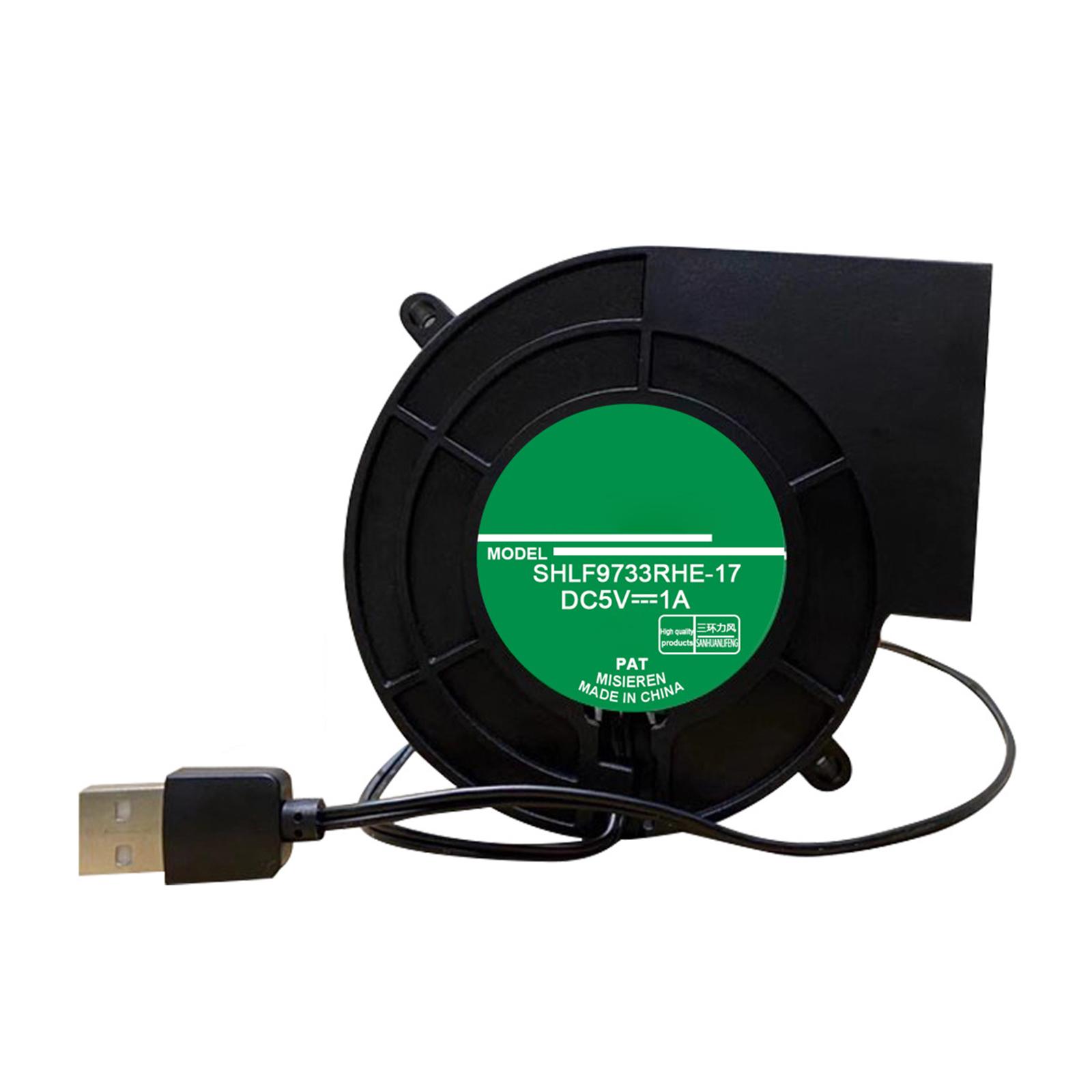

4000RPM Fast Speed 5V USB Blower Fan Light Weight Design Plastic Metal Construction Workshop Applications