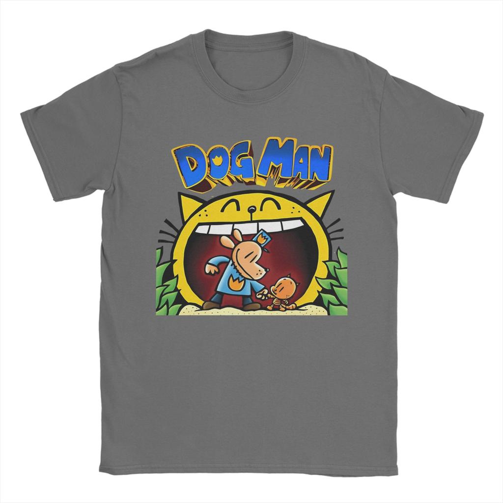 Dogman Cartoon Kids Dog Man TShirts Men Fashion 100 Cotton Tee Shirt Crewneck Short Sleeve T Shirt Summer Tops