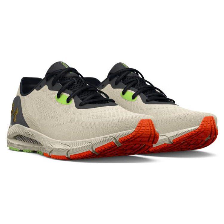 Under Armour HOVR Sonic 5 Comfortable Fabric Low-Top Casual Running Shoes Men Sneaker Brown 3025649-101