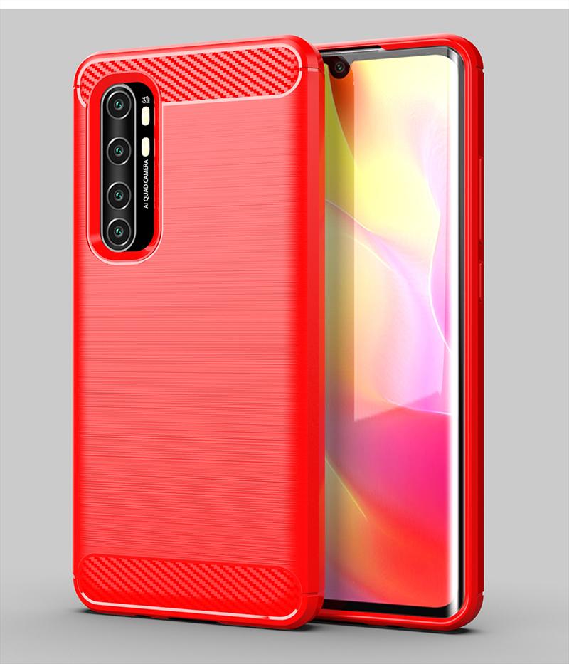 For Xiaomi Mi Note 10 Lite Case Rubber Bumper Carbon Fiber Cover For Xiaomi Mi Note 10 Lite Phone Case For Mi Note 10 Lite Case