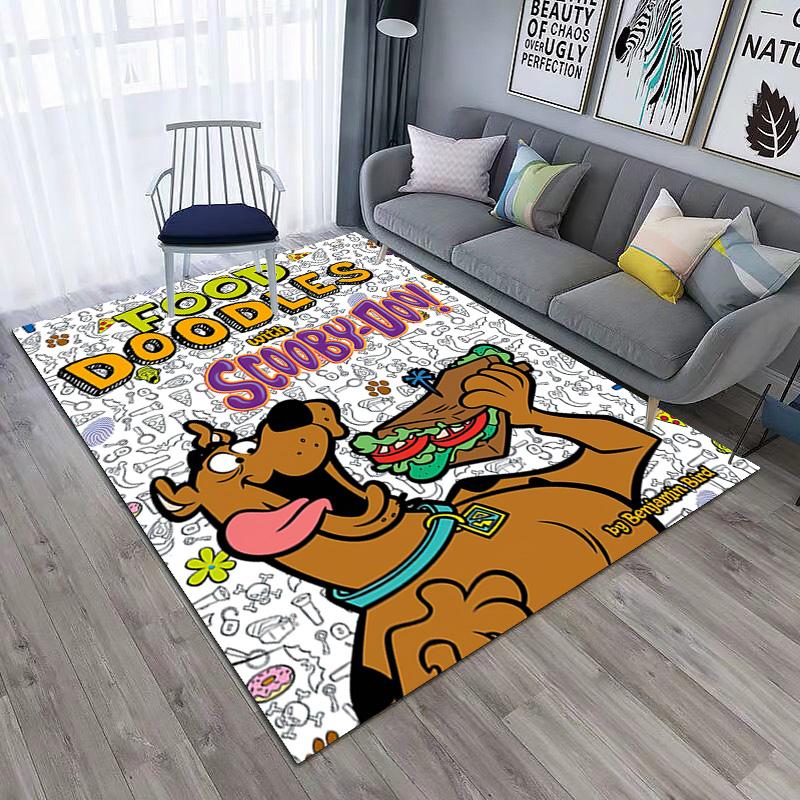 Halloween cartoon comedy adventure movie Scooby-Doo carpet is suitable for living room and bedroom doormats office balcony decorative carpet V14
