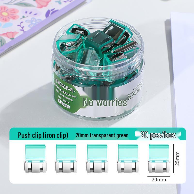 Creative Smooth Metal Book Binding Corner Clip Organizer