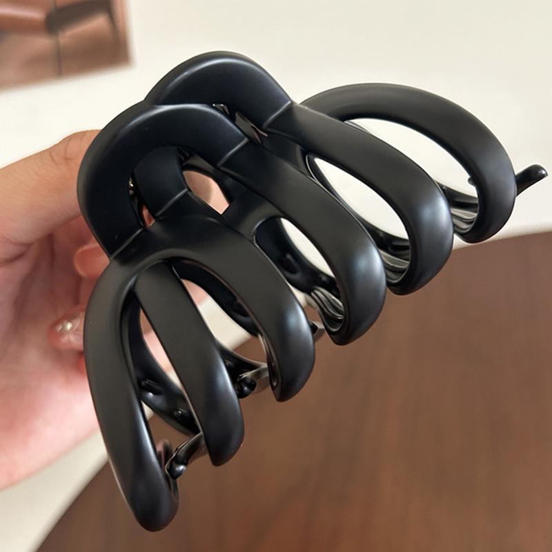 Elegant Large Size Hair Claw Clip Transparent Color Minimalist Simple Shark Clip Hair Accessories for Thick Hair