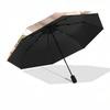 1pc Adorable Tiger Automatic Opening and Closing Umbrella - Lightweight 3-Fold Design, Suitable for Fans, Travel, Daily Use - Official Product, I