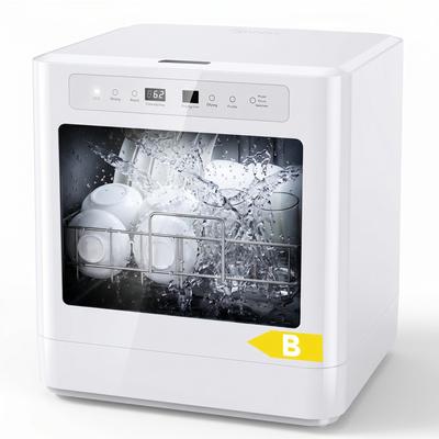 Dishwasher, 6 Programs, 8 Place Settings, Uses Approx. 5 Liters of Water, Suitable for Family Kitchens, Apartments and Student Dormitories