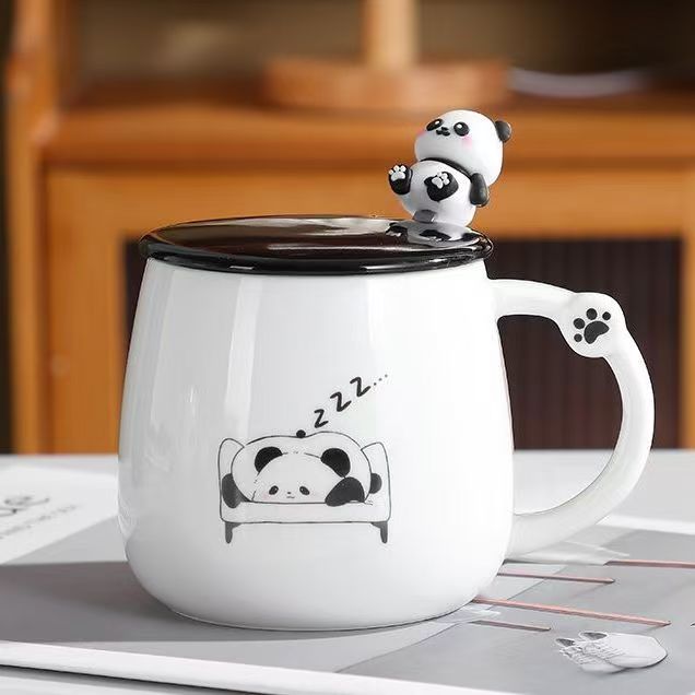 3D Unicorn Ceramic Mug Travel Coffee Mug With Spoon Milk Tea Cup Office Breakfast Drinkware Cup Wedding Birthday Gift Home Decor