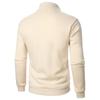 Men's Stand Up Collar Casual Hoodie Men's Solid Color Fashionable Men's Pullover Hoodie