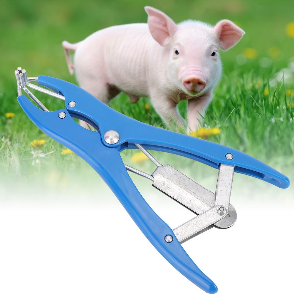 Farm Animal Pig Cattle Sheep Tail Docking Clamp Bloodless Castration Pliers Tail Docking Device